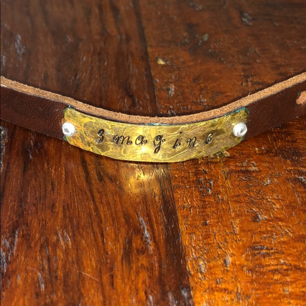 Custom “Imagine” bracelet